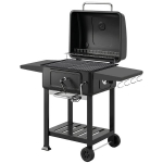 S&ouml;egrill termomeetriga, reguleeritava k&otilde;rguse ja k&uuml;lgriiulitega