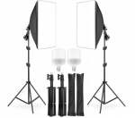 &bdquo;ProLight E230&ldquo; fotovalguse komplekt 2 softbox 50&times;70 cm statatiividega kuni 200 cm