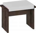 Taburet Bond BON-06, tumepruun/valge