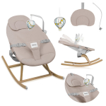 S&ouml;&ouml;gitool 2 in 1 + laste tool, kuni 60 kg, kerge 3,5 kg &ndash; Lionelo Dalia Rocker Grey Stone