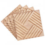 3D seinapaneelid, 12 tk 50x50x2,6 cm hele puit, PVC