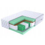 Kahepoolne taskuvedrudega madrats GREEN MAX kookoskihiga, 20 cm, H3/H3, 120x200 cm