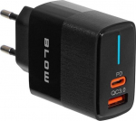 Laadija Usb-c Qc+pd 20w kahe pistikuga
