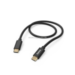 Hama Usb-c 2.0 kaabel, 1,5m, must, painduv silikoon