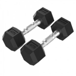 Sporditarbed, TUNTURI Platinum, kuusnurkse kujuga kummist hantlid, 2*4 kg, 1 tk.