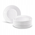 12 magustoidutaldrikut Tadar Suzi 15 cm, valge, opaalklaas