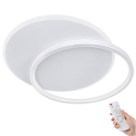 LED laevalgusti plafoon 50cm valge, 72W 6850lm puldiga, 3 valguse v&auml;rvi, moodne ja stiilne disain
