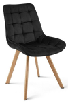 4-st s&ouml;&ouml;gitooli komplekt Soria, 86x43x42 cm, must