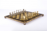 Manopoulose kaevanduste s&otilde;dalane metallmalekomplekt 36cm malelauaga