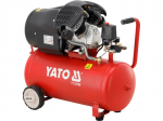 &Otilde;liga &otilde;hukompressor pneumot&ouml;&ouml;riistadele otseajamiga 50L 2200W 412l/min 8bar 2 silindrit YT-23306 YATO