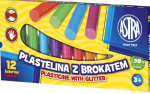 Plastiliin Astra litritega, 12 v&auml;rvi