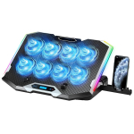 S&uuml;learvuti jahutusalus, RGB, 8 ventilaatorit, 15-17.3 tolli