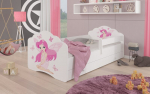 Kahjustatud pakendiga toode. Lastevoodi Adrk Furniture Casimo Girl with Wings, 80x160, valge