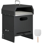 3-in-1 v&auml;litingimuste pitsaahi grill ja tulease pizzakiviga
