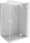 Mexen Lunar L Duo du&scaron;iukse kahele poole avatav, parempoolne 105 x 85 cm, l&auml;bipaistev, valge - 834L-105P-085L-20-00