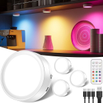 Laetavad LED kohtvalgustid puldiga, 4 tk
