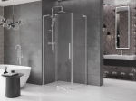 Mexen Velar L l&uuml;kandustega du&scaron;inurk 110 x 80 cm, l&auml;bipaistev, kroom - 871-110-080-03-01