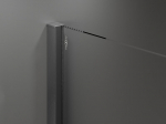 Mexen Velar l&uuml;kanddush-uksed 90 cm, h&auml;rmatatud, harjatud gun metal - 871-090-000-31-66