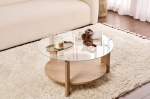 Kohvilaud Clara Sapphire Oak, 75x40x75 cm, tammev&auml;rvi