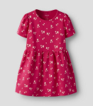 Name It T&uuml;drukute kleit 13251499*02, fuksia/love 5715826277530