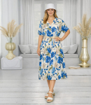 Suvekleit ACQUAREL FLOWERS v&ouml;&ouml;ga varrukatega a'la kimono AGRAFKA, Universaalne