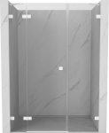 Mexen Lunar du&scaron;iuksed kalduksed vasak 155 cm, l&auml;bipaistev, valge - 834S-155-050-20-00-L