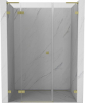 Mexen Lunar L du&scaron;iseinad vasak 125 cm, l&auml;bipaistev, kuldne harjatud - 834SL-125-050-55-00-L