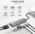 Usaldage Dalyxi 7-&uuml;hes Usb-c dokki, h&otilde;bedane
