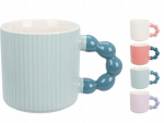 Pastelne portselanist k&otilde;rvaga kruus 340ml 1tk