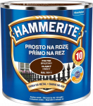 Hammerite Straightforward Rust Paint for Metal Brown Gloss 0.25L
