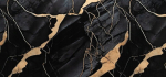 PVC isekleepuv dekoratiivpaneel siledast mustast marmorist 280x60 cm, 280x60 cm