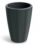Laineplastist pott k&otilde;rge tumehall 29.8cm Oro, k&otilde;rge tumehall