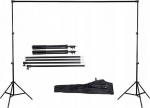 Stuudio taustadekoratsioonihoidik 210cm, reguleeritav 152-304cm, koos vutlariga