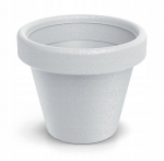 &Uuml;mmargune plastikust korpusepott valge 39 cm Origina