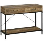 Konsoollaud, 2 sahtlit, riiul, 100x35x76,5 cm, 1 tk