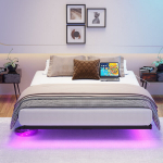 Voodiraam 120x200, LED valgustus, USB, 400kg, 1 tk