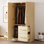 Kapp, 70x40x135 cm, 2 ust, sahtlid, 2 tk