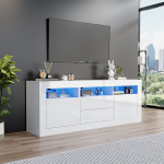 TV kapp LED valgusega, juhitav &auml;piga, 160x35x60cm, 1 tk