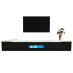 TV kapp must valge, 180 cm, LED valgustus, 1 tk