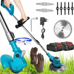 Akutrimmer Zidpol + 2 x 128V akut, laadija, t&ouml;&ouml;kindad