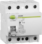 Noark 4p 40a 100ma Rcd switch, Ac
