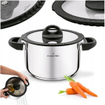 Starke Pro Sante pott 2,7l, 18cm, roostevaba teras, klaasist kaanega
