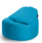 Tumba-tool "Qubo Cuddly 80" laineline sinine POP FIT kunstnahast, moodne, 80x80x80 cm