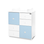 Kommo Lorelli Cupboard New, 2 kasti, valge/helesinine