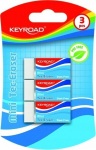 Keyroad Tec-eraser mini kustutuskumm, 3 tk, valge