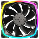 Montech Korpuse ventilaator RX120 PWM BLACK 3 IN 1, 120mm, 1600RPM, 27dB, 3xRGB, 4-pin PWM