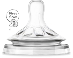 Pudelilutt Natural First Flow Philips Avent SCF657/27 0 kuud, 2tk