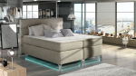 Voodi Amadeo koos LED valgustusega 160X200 cm, pruun II