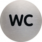 Kleepuv referentsplaat WC, &Oslash;8,3cm