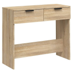vidaXL konsoollaud, Sonoma tamm, 90 x 36 x 75 cm, tehispuit